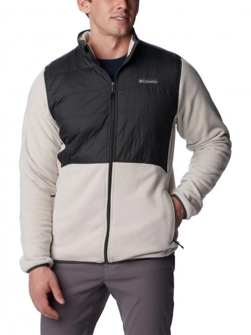 Columbia Basin Butte Fleece Full Zip férfi polár pulóver homok színben 2