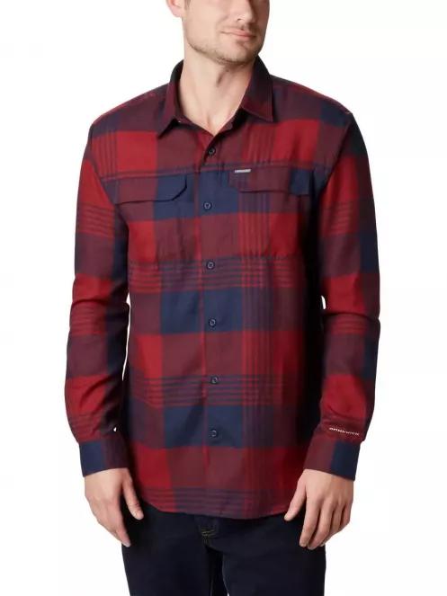 Columbia Silver Ridge 2.0 Flannel férfi hosszú ujjú ing piros színben 2