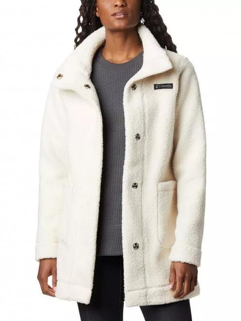 Columbia Panorama Long Jacket női utcai kabát fehér színben 2