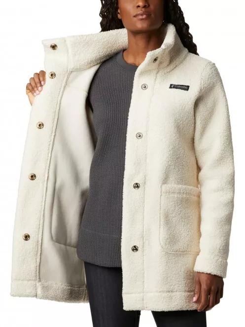 Columbia Panorama Long Jacket női utcai kabát fehér színben 5