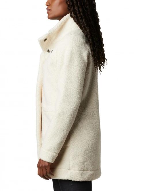 Columbia Panorama Long Jacket női utcai kabát homok színben 3