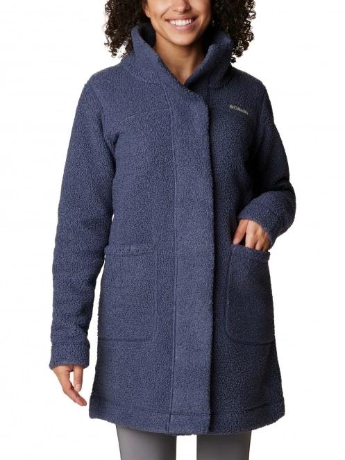 Columbia Panorama Long Jacket női utcai kabát kék színben 2