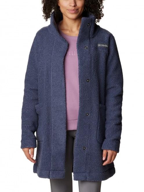 Columbia Panorama Long Jacket női utcai kabát kék színben 5