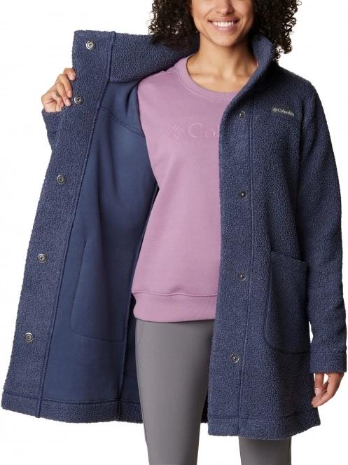 Columbia Panorama Long Jacket női utcai kabát kék színben 6