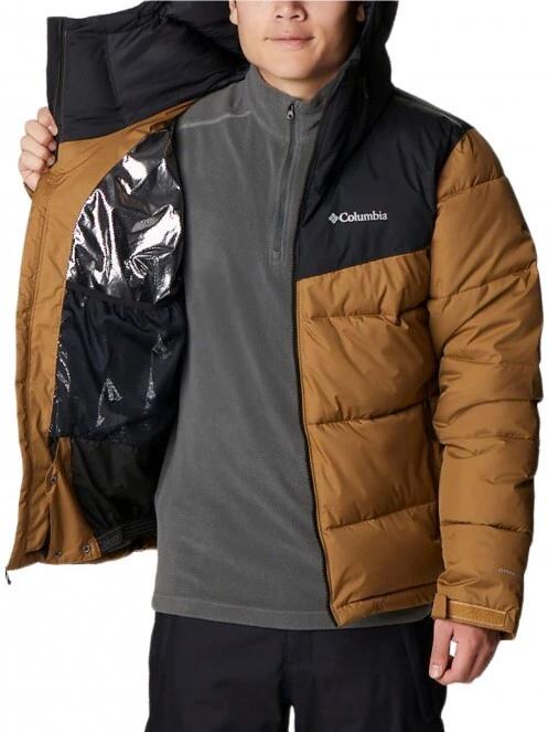 Columbia Iceline Ridge Jacket férfi steppelt síkabát barna színben 5