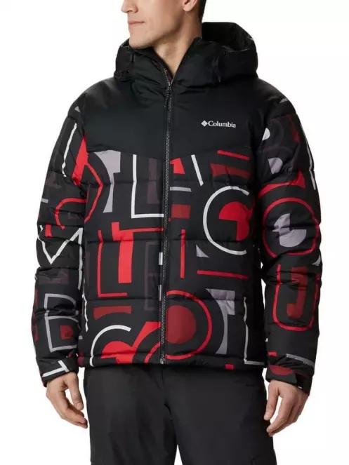 Columbia Iceline Ridge Jacket férfi steppelt síkabát piros színben 2