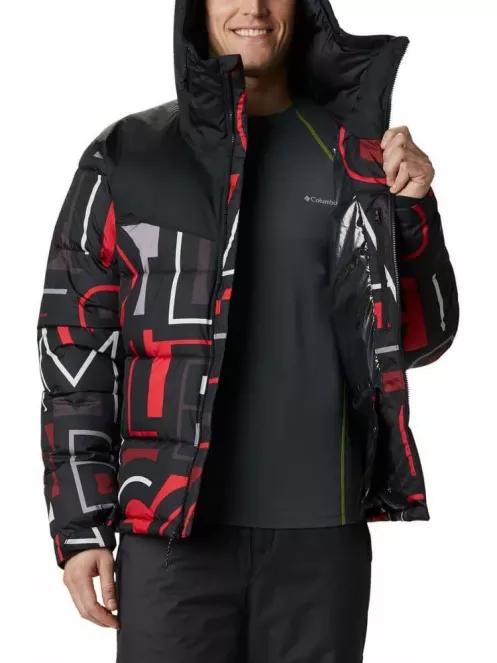 Columbia Iceline Ridge Jacket férfi steppelt síkabát piros színben 5