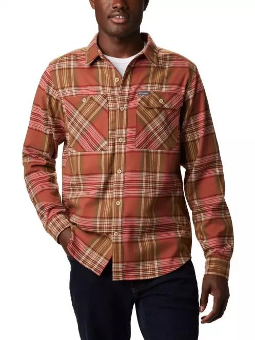 Columbia Outdoor Elements Stretch Flannel férfi hosszú ujjú ing piros színben 2