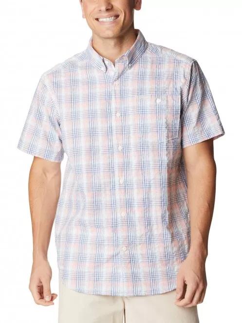 Columbia Brentyn Trail II SS Shirt férfi rövid ujjú ing kék színben 2