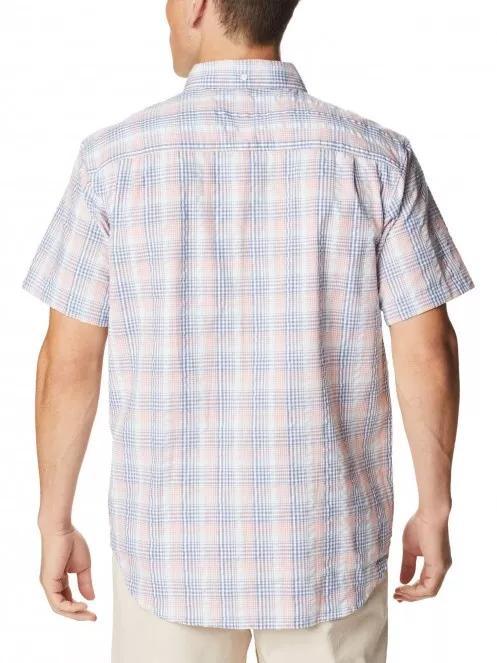 Columbia Brentyn Trail II SS Shirt férfi rövid ujjú ing kék színben 3