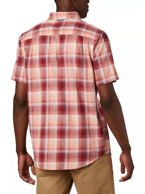 Columbia Leadville Ridge SS Shirt II férfi rövid ujjú ing piros színben 4