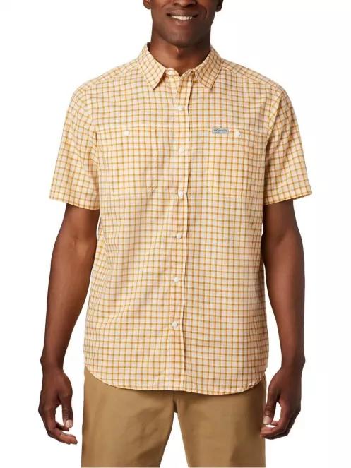 Columbia Leadville Ridge SS Shirt II férfi rövid ujjú ing sárga színben 2