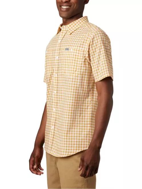 Columbia Leadville Ridge SS Shirt II férfi rövid ujjú ing sárga színben 3