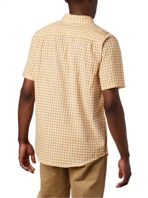 Columbia Leadville Ridge SS Shirt II férfi rövid ujjú ing sárga színben 4