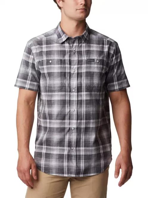 Columbia Leadville Ridge SS Shirt II férfi rövid ujjú ing szürke színben 2