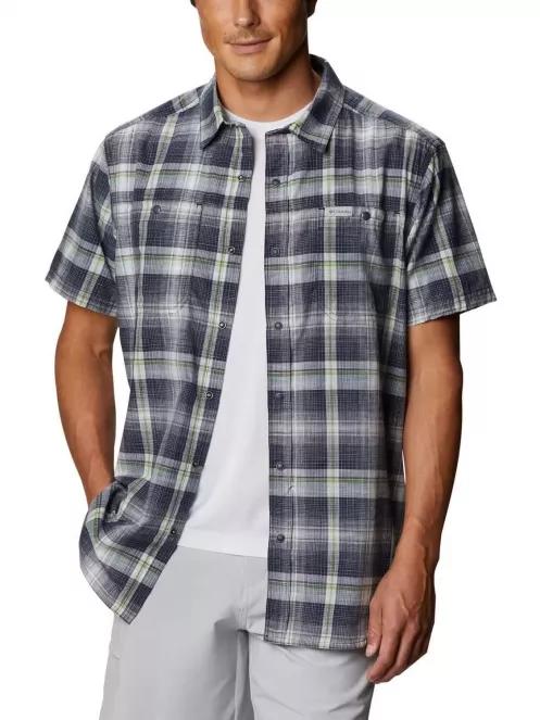 Columbia Leadville Ridge SS Shirt II férfi rövid ujjú ing kék színben 2