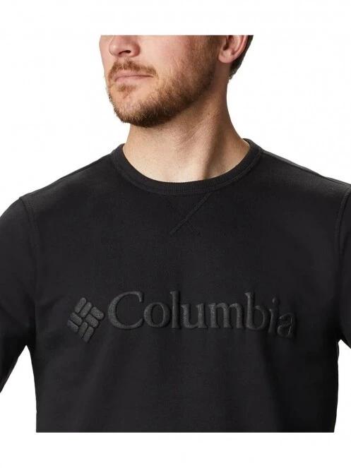 Columbia M Columbia Logo Fleece Crew férfi pulóver fekete színben 5