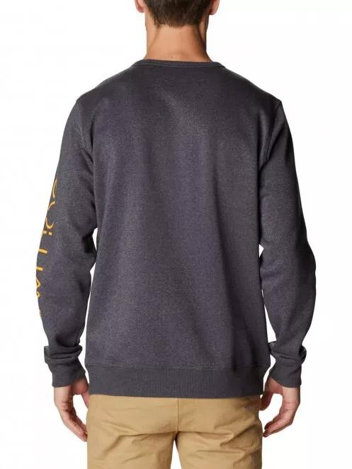 Columbia M Columbia Logo Fleece Crew férfi pulóver szürke színben 3