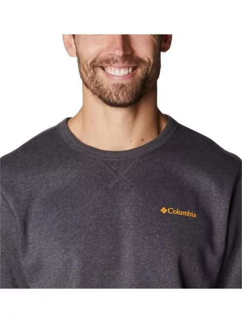 Columbia M Columbia Logo Fleece Crew férfi pulóver szürke színben 5