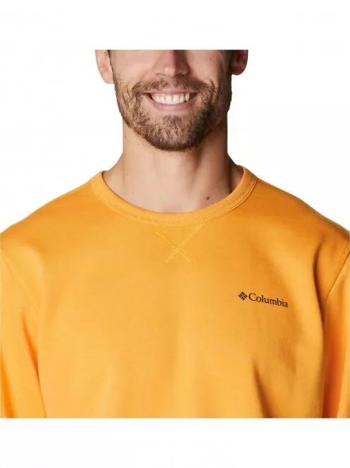 Columbia M Columbia Logo Fleece Crew férfi pulóver sárga színben 5