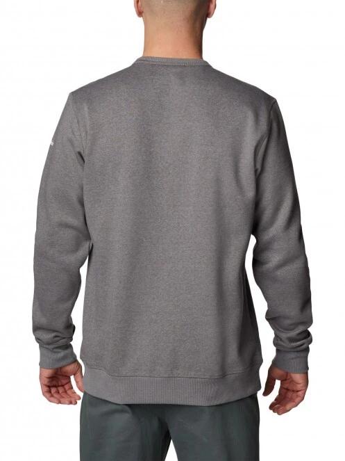 Columbia M Columbia Logo Fleece Crew férfi pulóver szürke színben 4