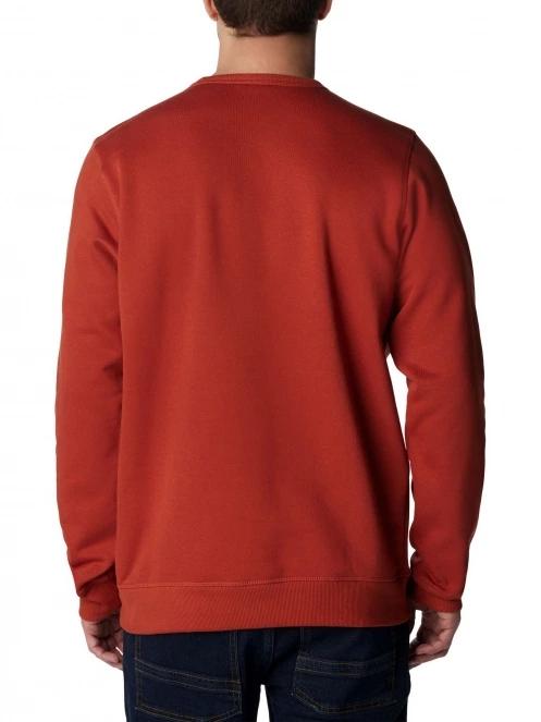 Columbia M Columbia Logo Fleece Crew férfi pulóver piros színben 4