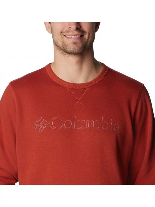 Columbia M Columbia Logo Fleece Crew férfi pulóver piros színben 5