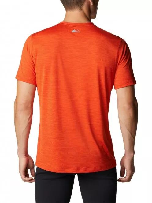 Columbia Trinity Trail Graphic Tee férfi rövid ujjú sport póló narancssárga színben 3