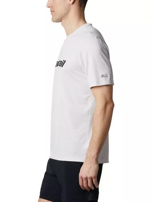 Columbia Trinity Trail Graphic Tee férfi rövid ujjú sport póló fehér színben 3