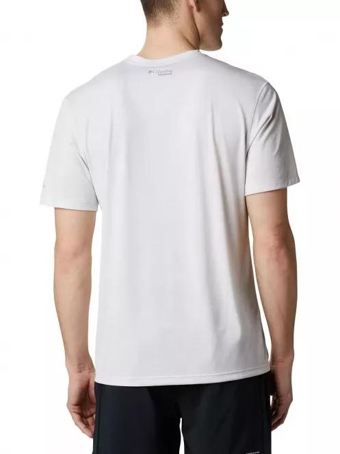 Columbia Trinity Trail Graphic Tee férfi rövid ujjú sport póló fehér színben 4