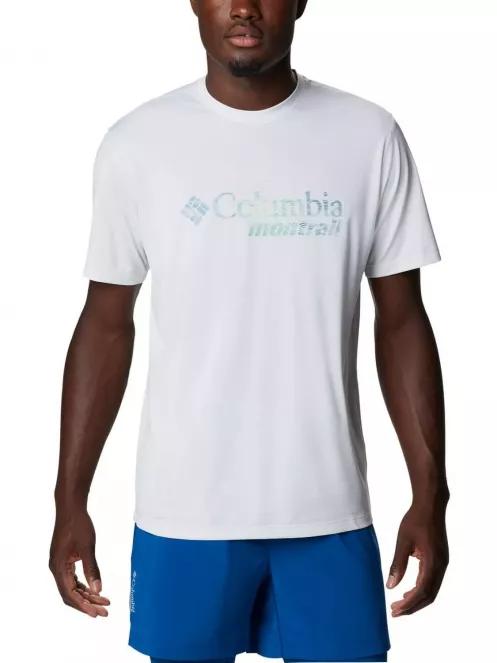 Columbia Trinity Trail Graphic Tee férfi rövid ujjú sport póló fehér színben 2