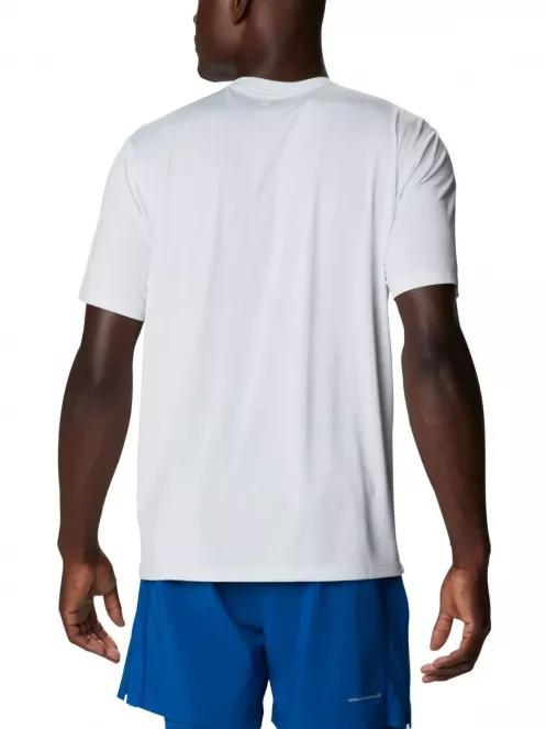 Columbia Trinity Trail Graphic Tee férfi rövid ujjú sport póló fehér színben 4