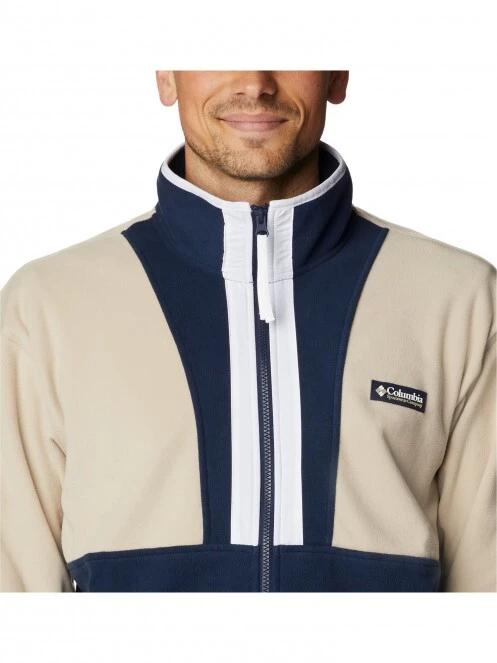 Columbia Back Bowl Fleece Lightweight férfi polár pulóver homok színben 6