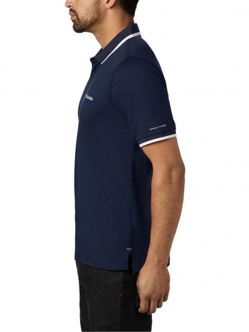 Columbia Cove Dome Butte Solid Pique Polo férfi galléros póló kék színben 3