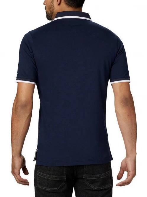 Columbia Cove Dome Butte Solid Pique Polo férfi galléros póló kék színben 4