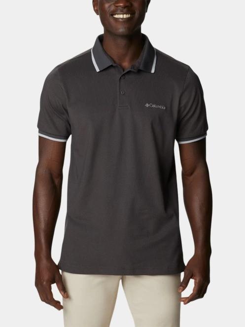 Columbia Cove Dome Butte Solid Pique Polo férfi galléros póló szürke színben 2