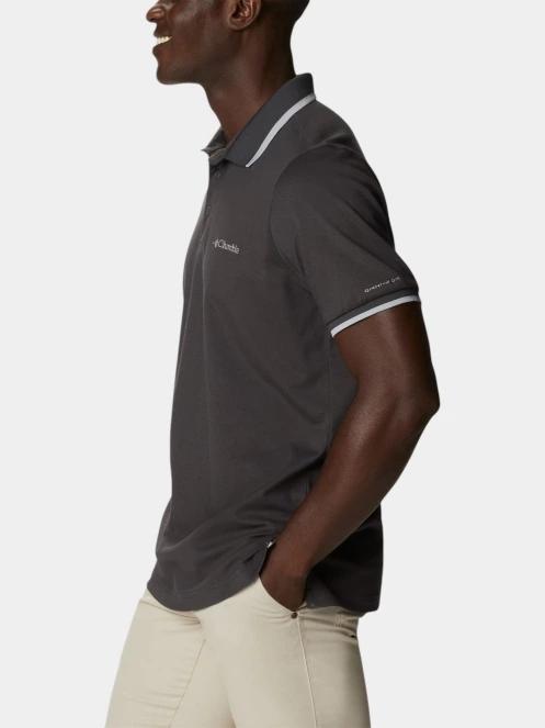 Columbia Cove Dome Butte Solid Pique Polo férfi galléros póló szürke színben 3
