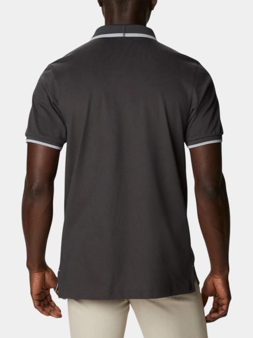 Columbia Cove Dome Butte Solid Pique Polo férfi galléros póló szürke színben 4