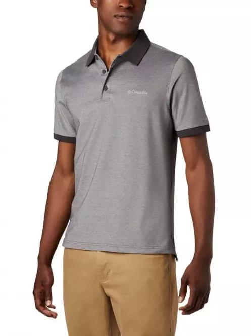Columbia Cove Dome Butte Solid Pique Polo férfi galléros póló fekete színben 2