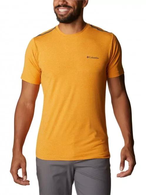 Columbia Tech Trail Crew Neck férfi rövid ujjú sport póló narancssárga színben 2