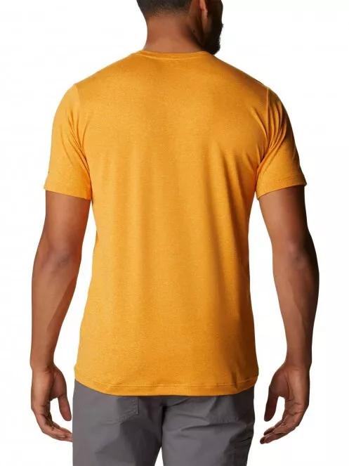 Columbia Tech Trail Crew Neck férfi rövid ujjú sport póló narancssárga színben 3
