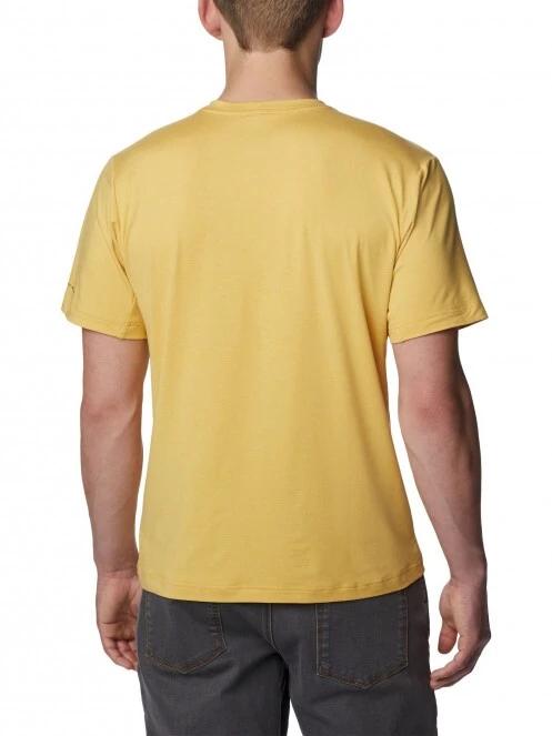 Columbia Tech Trail Crew Neck férfi rövid ujjú sport póló sárga színben 4