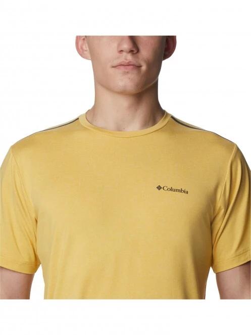 Columbia Tech Trail Crew Neck férfi rövid ujjú sport póló sárga színben 5