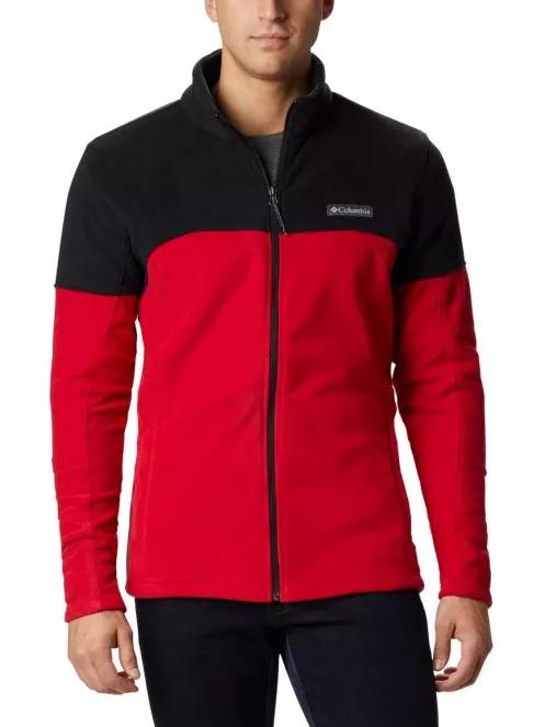 Columbia Basin Trail III Full Zip férfi polár pulóver piros színben 2