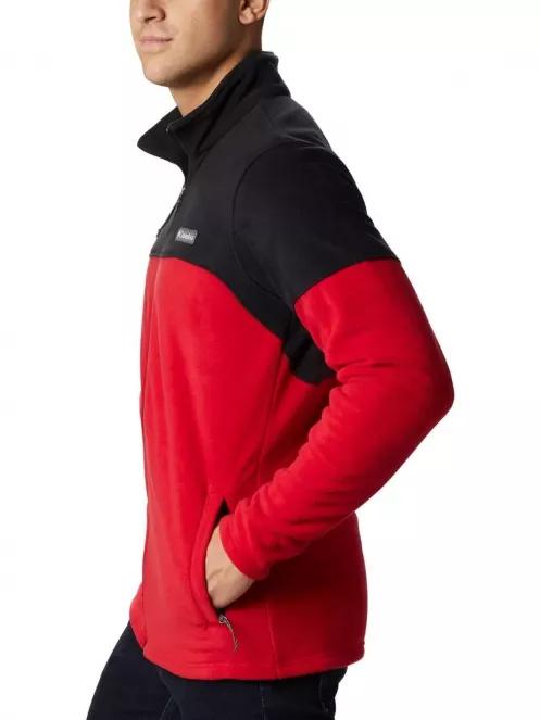 Columbia Basin Trail III Full Zip férfi polár pulóver piros színben 4