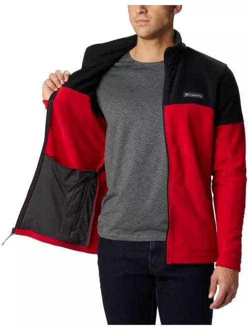 Columbia Basin Trail III Full Zip férfi polár pulóver piros színben 5