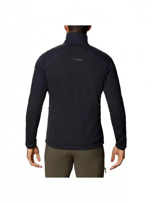 Columbia M Peak Pursuit Midlayer Hybrid férfi polár pulóver fekete színben 3