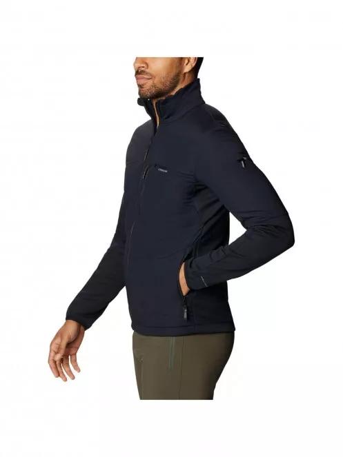 Columbia M Peak Pursuit Midlayer Hybrid férfi polár pulóver fekete színben 4