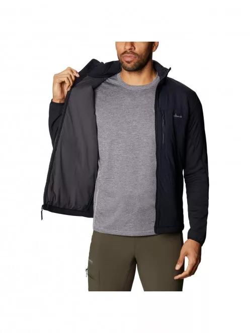 Columbia M Peak Pursuit Midlayer Hybrid férfi polár pulóver fekete színben 5