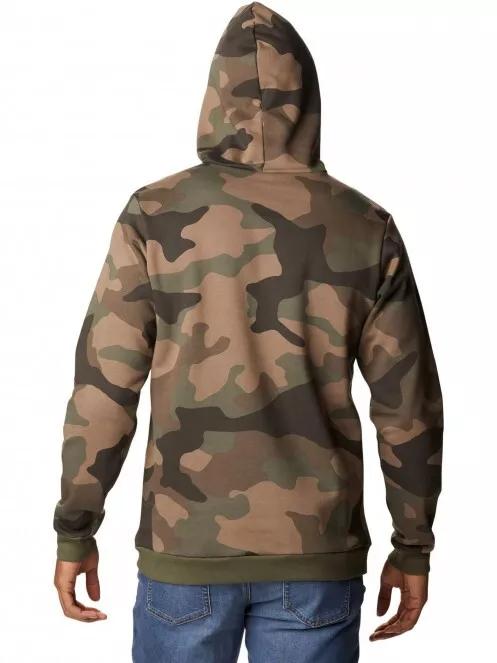 Columbia M Columbia Logo Printed Hoodie férfi kapucnis pulóver zöld színben 3